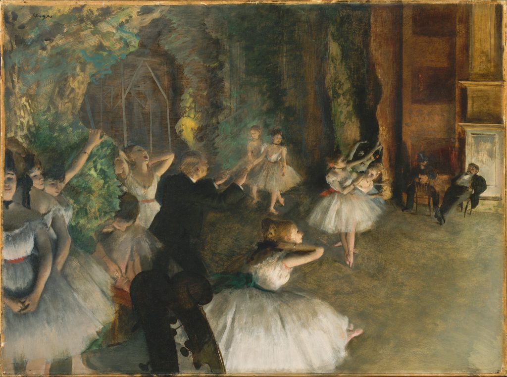 The Rehearsal of the Ballet Onstage