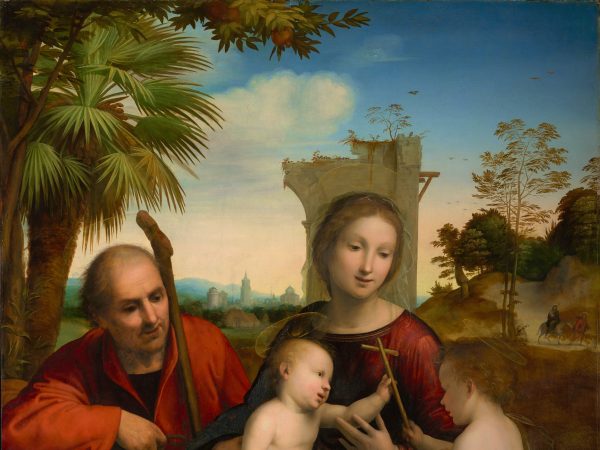 The Rest on the Flight into Egypt with Saint John the Baptist
