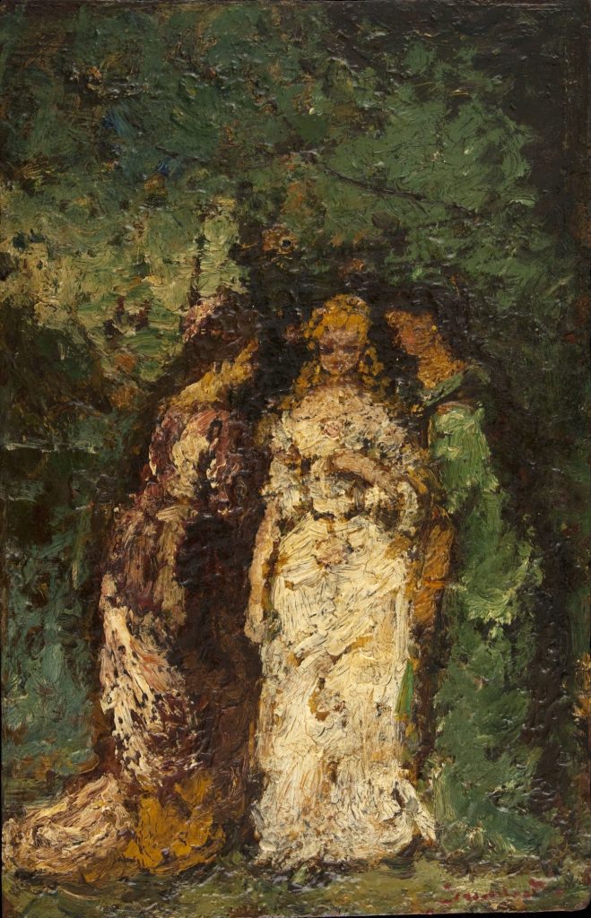 Trois femmes sous les arbres