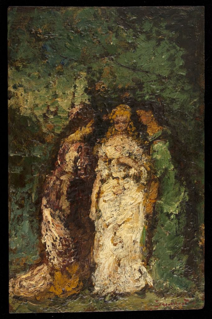 Trois femmes sous les arbres