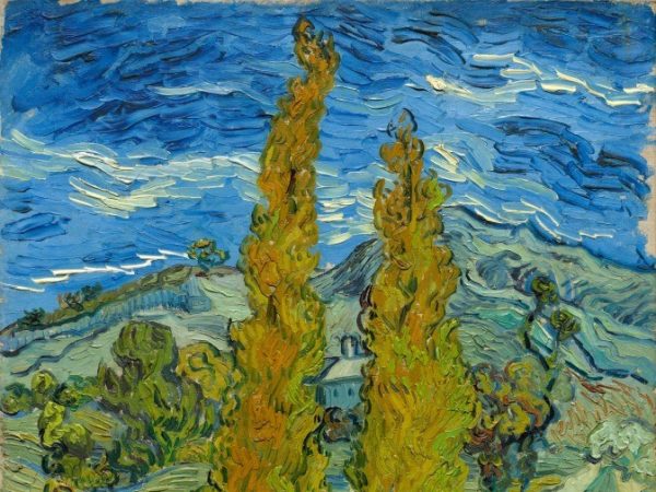 Two Poplars in the Alpilles near Saint-Rémy