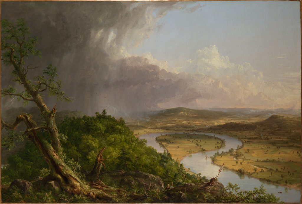 View from Mount Holyoke, Northampton, Massachusetts, after a Thunderstorm—The Oxbow