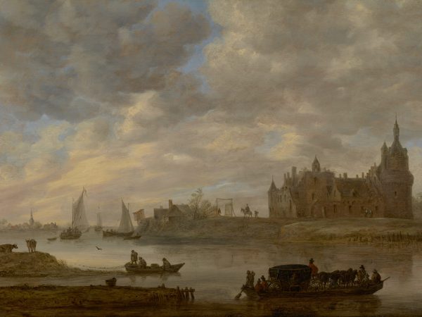 View of Duurstede Castle at Wijk bij Duurstede