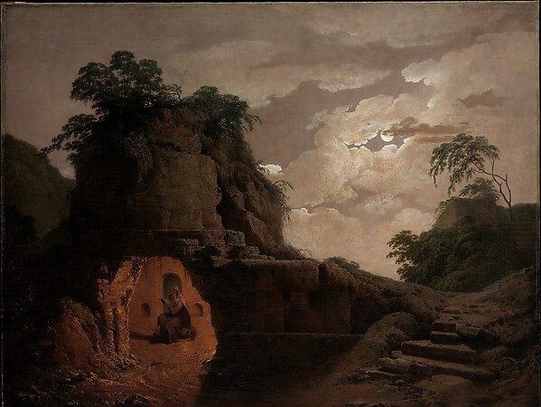 Virgil's Tomb by Moonlight, with Silius Italicus Declaiming