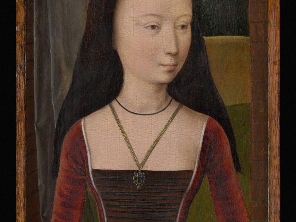 Young Woman with a Pink